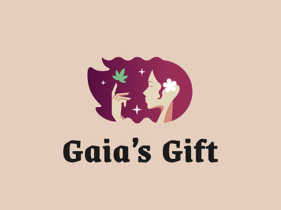 Gaia's Gift brand cannabis gaia logo