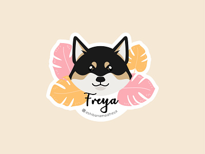 A Shiba Named Freya dog freya inu puppy shiba sticker