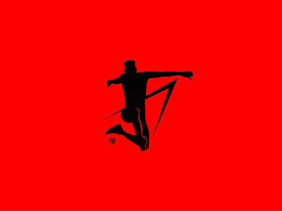 Athlete Logo adobe athlete branding digital art illustration logo minimalism negativespace sports logo vector
