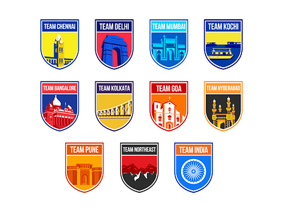 City Logos bangalore chennai city icons delhi goa hyderabad icon india kochi landmarks logo mumbai sports branding sports identity sports logos