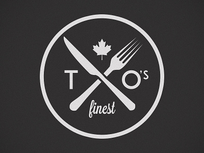 Toronto's Finest branding food foodie fork hipster instagram knife logo maple leaf mark toronto