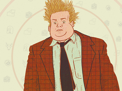 Tommy Boy anniversary auto parts deer dynamite editorial hair illustration ipad pro movie procreate snl texture the ringer