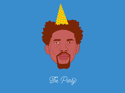 Trust The Party 76ers basketball embiid illustration joel nba party hat phila philadelphia the process