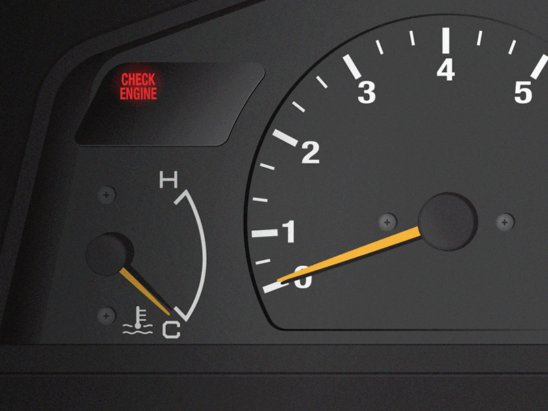 graphic check engine light