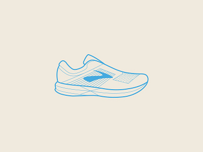 Brooks Running Levitate Icon adidas brooks footwear icon illustration nike profile run running shoe silhouette sports