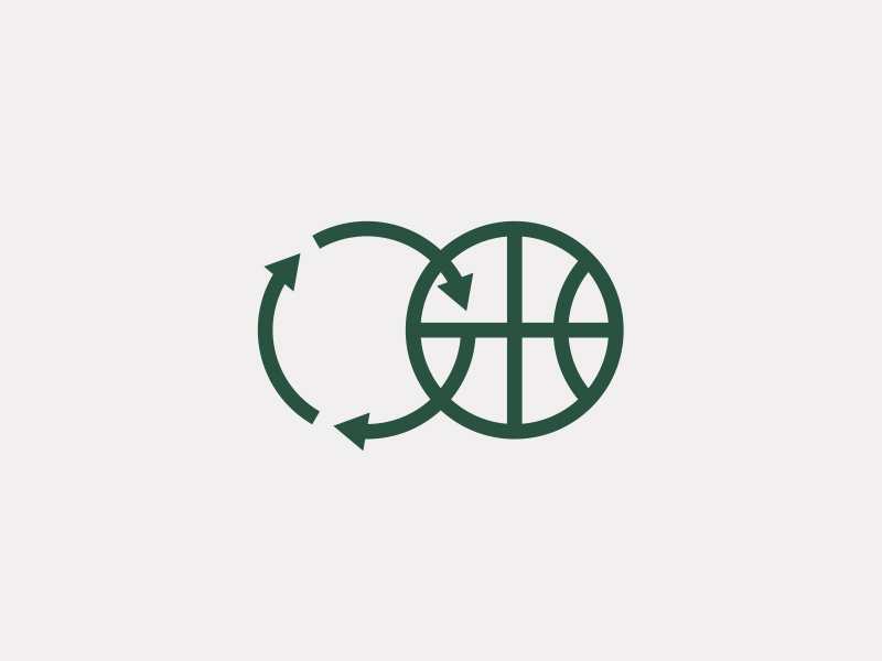 REduce REuse REbound ball nba hoops sports basketball green recycle rebound reuse reduce