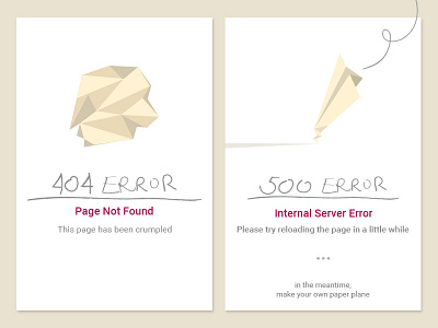 404 and 500 Error 404 error 500 error web design