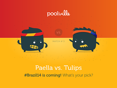 Spain vs. Holland - Poolville football match monsters soccer world cup 2014