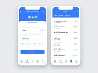 Money Wallet account app appdesign bank clean dashboard design finance flat ios minimal money money app simple transaction ui ux wallet wallet app white