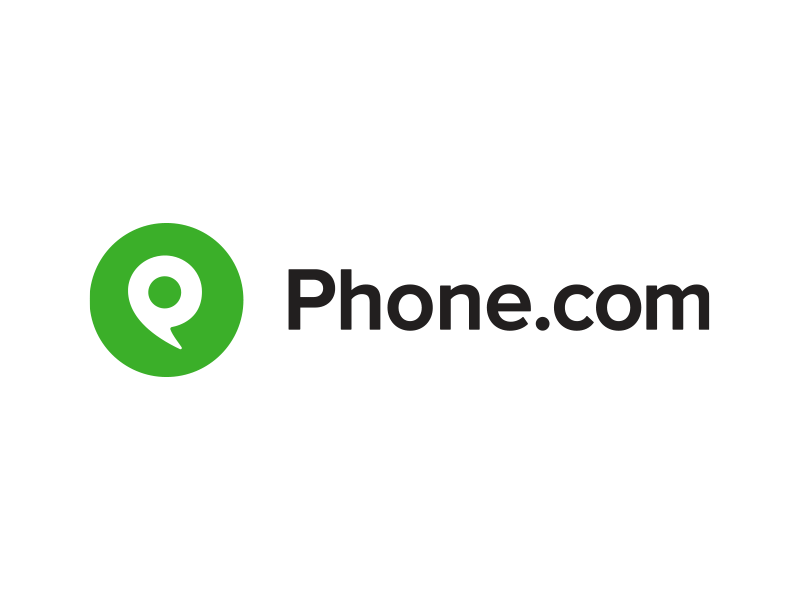New Phone.com Logo logo gif branding green identity phone animated