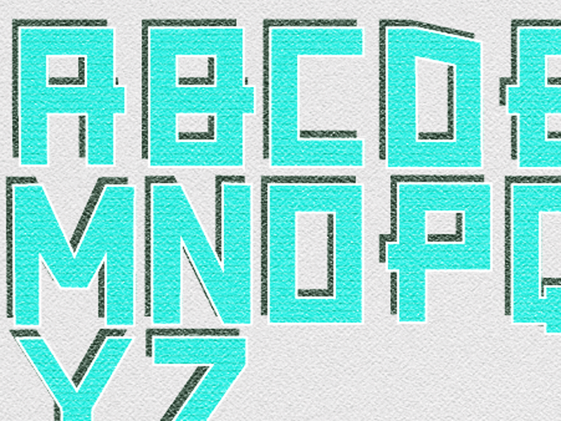 Making Letters For A Thing bluish greenish letters lines ohh thats pretty texture type typepace typography