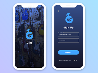 Sign up - Blue UI