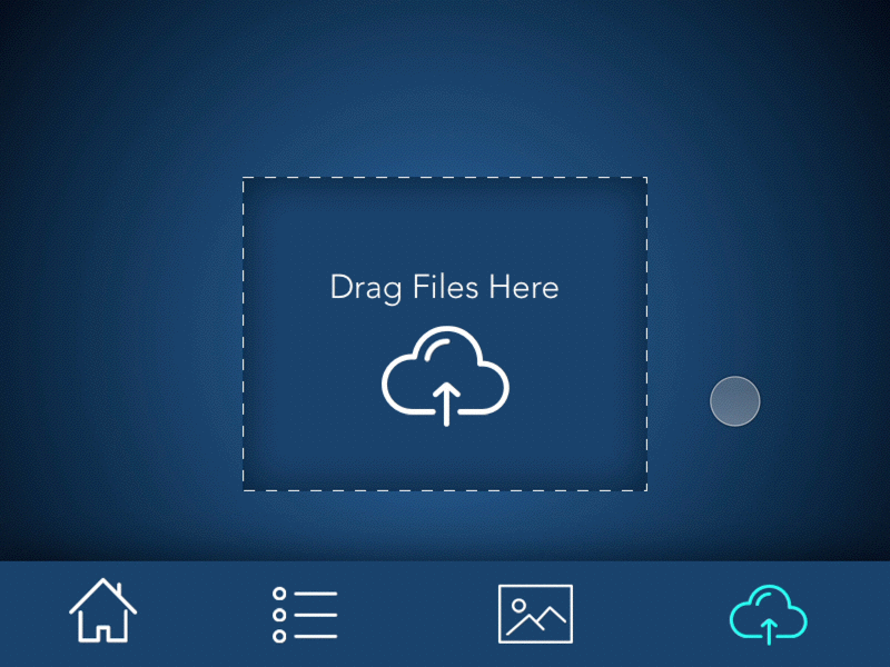 Simple Drag and Drop affordance blue drag drop files images principle simple