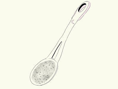 Cucharadita cute digital drawing illustration ilustracion spoon universe vector