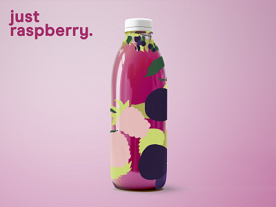 Rapsberry Juice brand branding drawing illustration ilustracion juice nature raspberry redesign