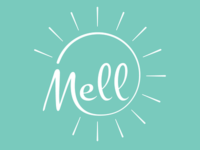 Mell Apparel Logo branding clothes shop kids logo logomark sun