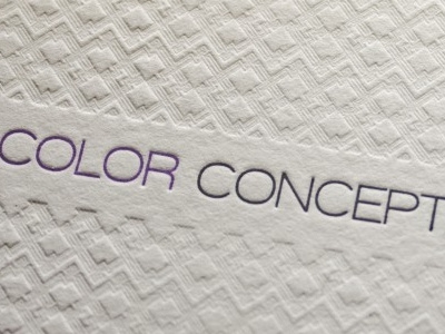 Color Concept Theory Business Card business card colorconcepttheory dolcepress letterpress