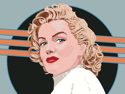 Marilyn Monroe art fan art marilyn monroe portrait vector vintage