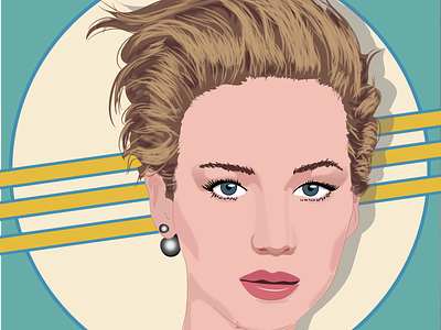 Jennifer Lawrence art jennifer jennifer lawrence lawrence portrait style vector
