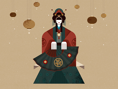 Touches of Asia affinity designer character china chinese flat girl graphic design illustration japan japanese vector