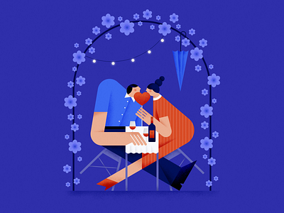 To Rome with Love ❤️ affinity designer character date design flat girl graphic graphic design illustration love night romance romantic vector