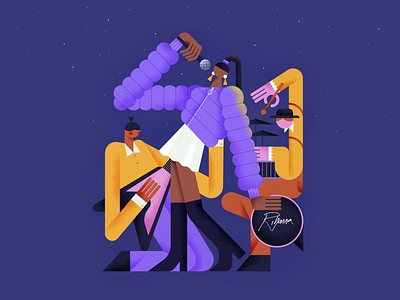 Song 🎤 🎧 🎼 affinity designer artist character concert flat girl graphic graphic design illustration jazz music music band musician song vector