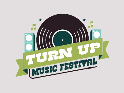 Turn Up Music Festival festival logo music