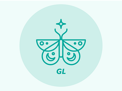 Luna Moth | Personal Brand butterfly designer logo luna moth moon moth personal branding personal logo