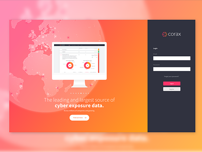Corax — Web App Landing Page