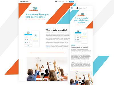 Kickboard children design education mobile app mobile design ui