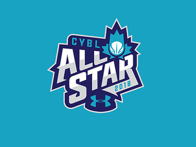 CYBL All-Star 2018 logo design sports typography