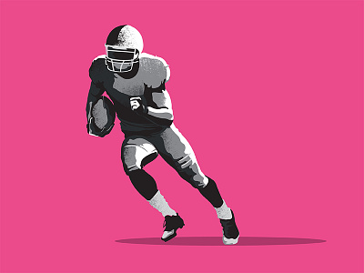 Run Game football illustration vector