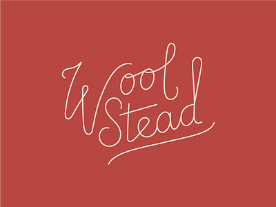 Woolstead Collective Script branding hand lettering logo script