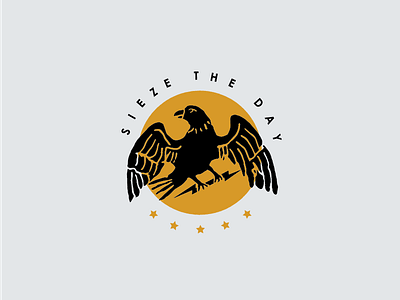 Sieze the Day Illos bird branding color hand drawn icon illustration typography