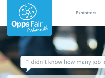 Opps Fair Portsmouth blue branding logo web