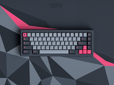 GMK 8008 on Bauer abstract autocad custom design industrial design keyboard keyboards mechanical keyboard pink