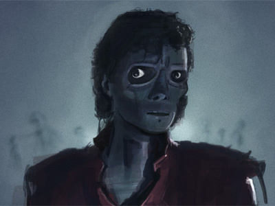 Thrilled Halloween halloween michael jackson paint skribble speed paint thriller