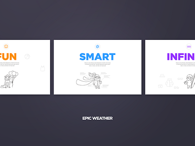 Epic Web app cool fun ios iphone mobile responsive simple smart weather web