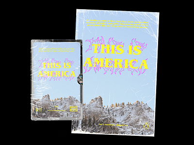 This Is America audio book book book cover book cover design cassette cassette tape childish gambino holographic novel plastic texture