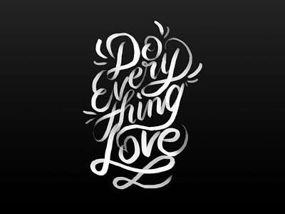 ..*with love custom lettering script sketch type