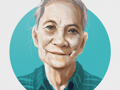 Portrait digital drawings illustration