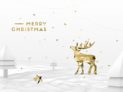 Merry Christmas 3d c4d christmas debut lowpoly