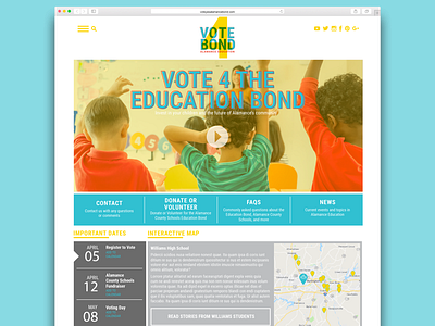 Education Bond Web Mock alamance bond county design education funding mock school web