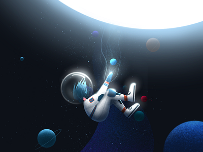 Outer space art character character design design art digital art digital drawing digital illustration drawing explore illustration outer space procreate art universe