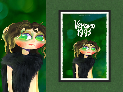 Verano-1993---Summer-1993 art character design digital art digital illustration illustration movie movie illustration procreate art