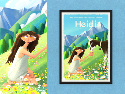 Heidi art character design digital art digital illustration illustration movie movie illustration procreate art