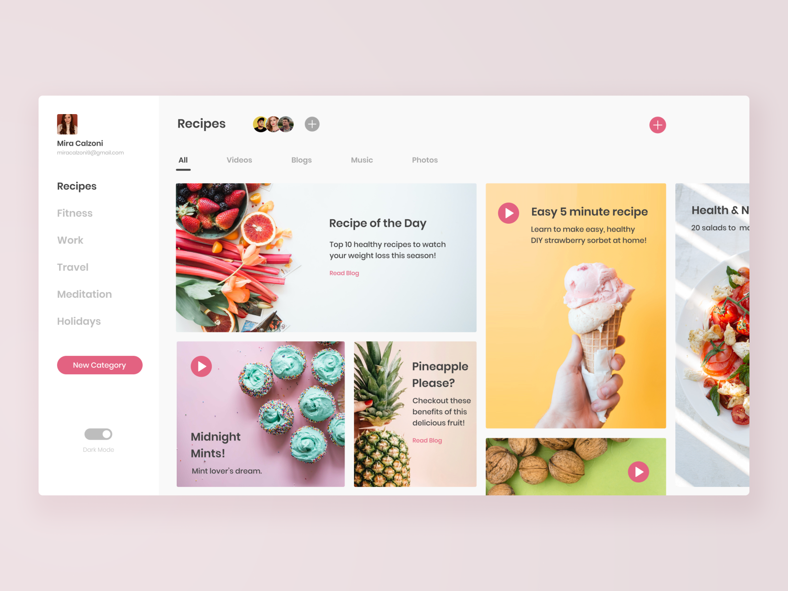 Tag it Bookmark App UI Design by Kritika Gupta on Dribbble