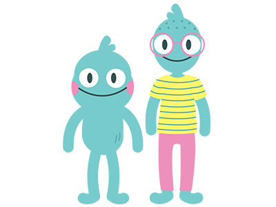 Kid & Monster Pals character design cute illustrator