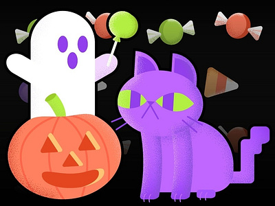 Halloween Pals halloween illustrator vector art