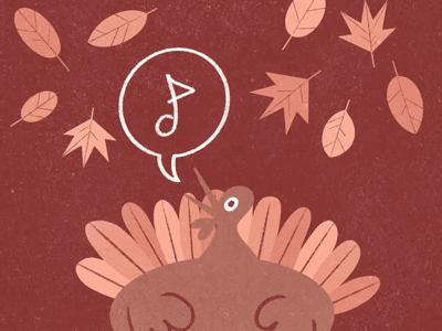 a tune of gratitude gif procreate thanksgiving turkey